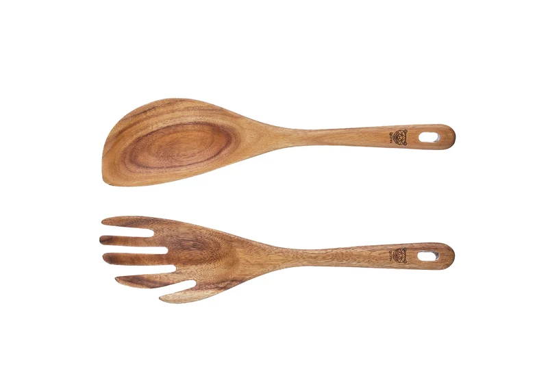 Couverts à salade en bois d'acacia SKOV