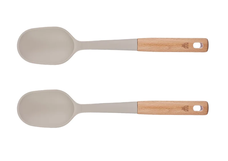 Couverts à salade en bois et silicone GUNNAR